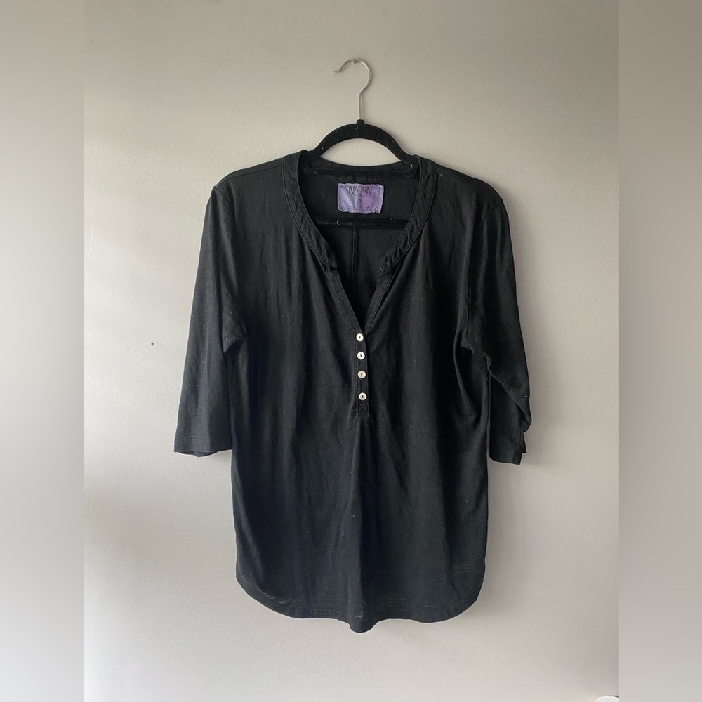 Nation LTD. | Women's Black Half Sleeve Top